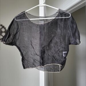 Black transparent tshirt sz: 8/10